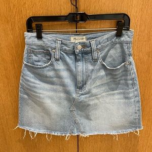 Light blue denim skirt. Madewell